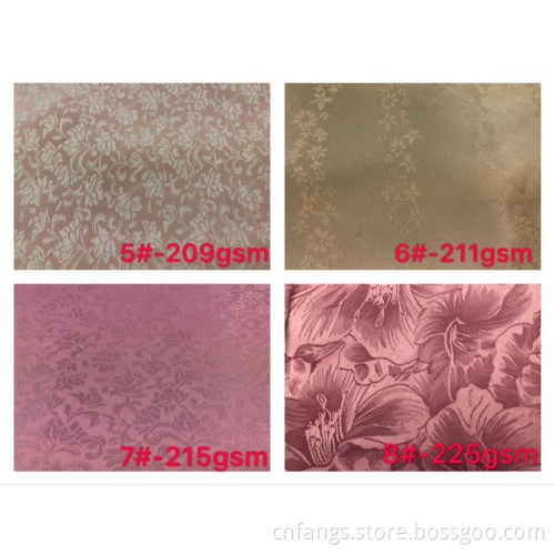 Polyester Jacquard Damask Window Upholstery Curtain Fabric